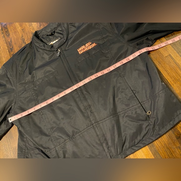 Harley Davidson Womens Jacket RN 103819 CA 03402 Womens Size XL- Black/Orange - Picture 14 of 14